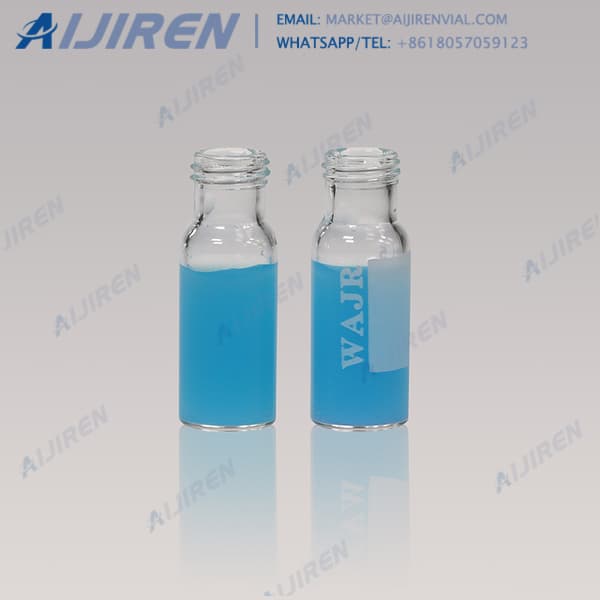 OEM sample vials 2ml 9mm screw thread vials with label distributor